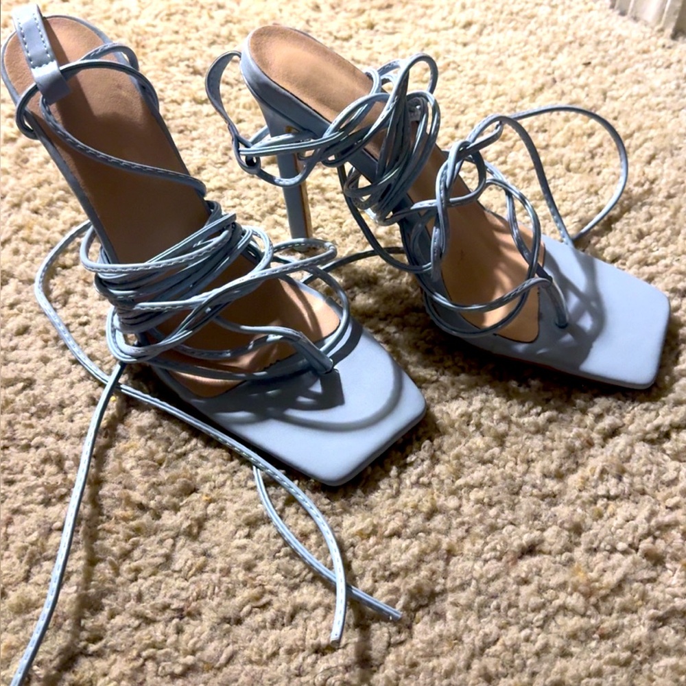 Powder blue heels